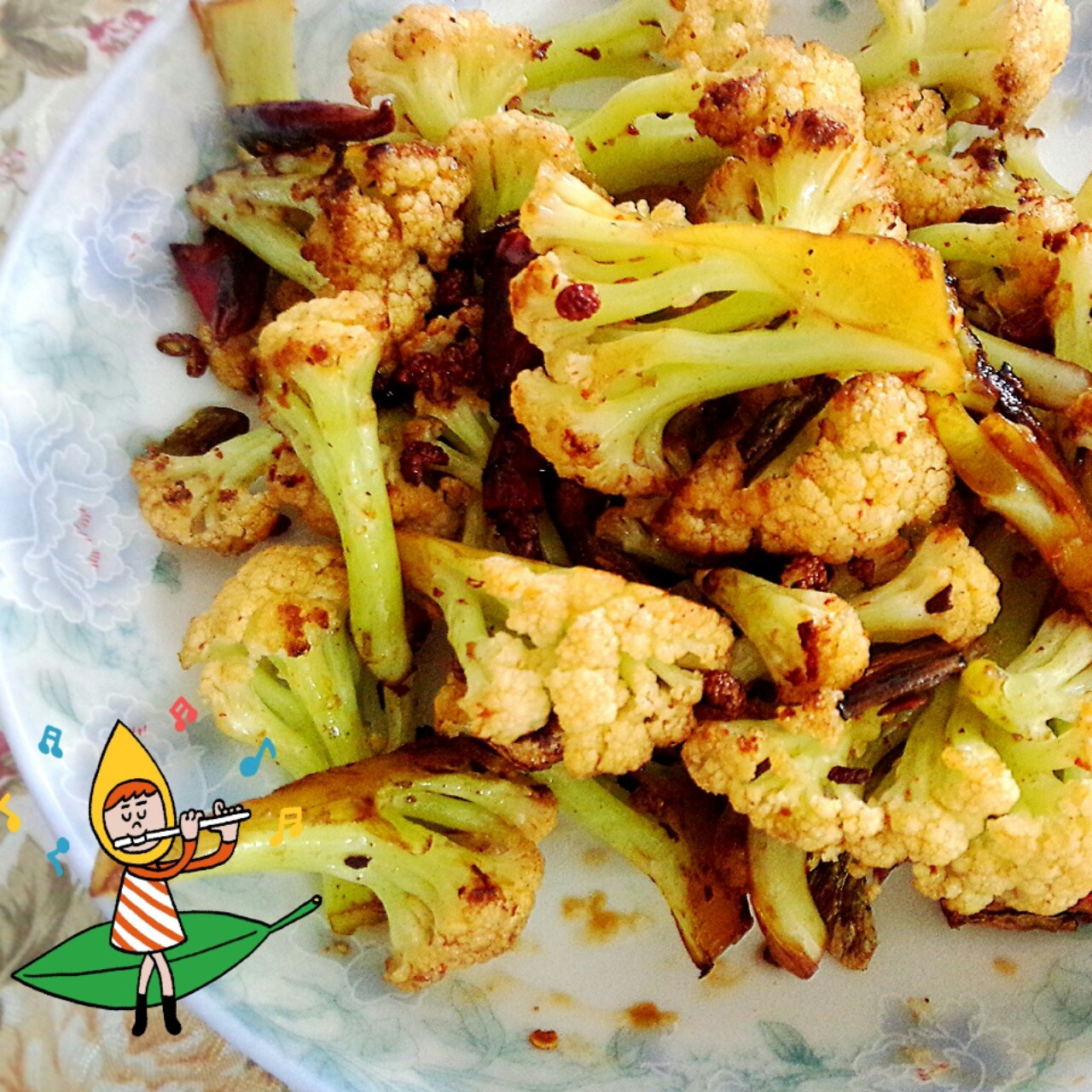 很“浪费”米饭的家常菜之一-------干锅菜花