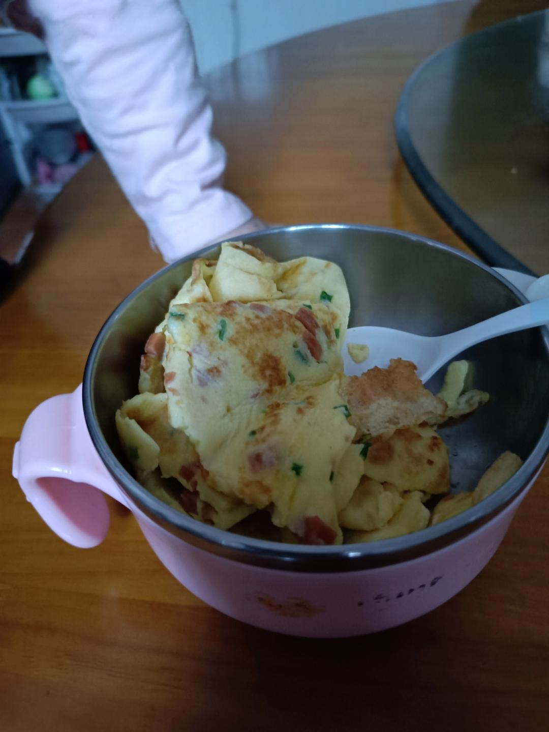 简单快手鸡蛋饼 柔软翻面不破