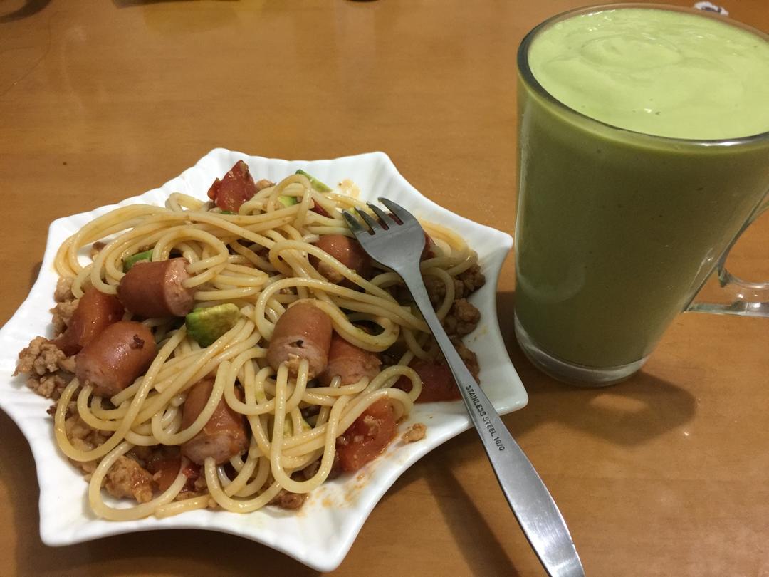 孩子最爱的火腿肠意大利面