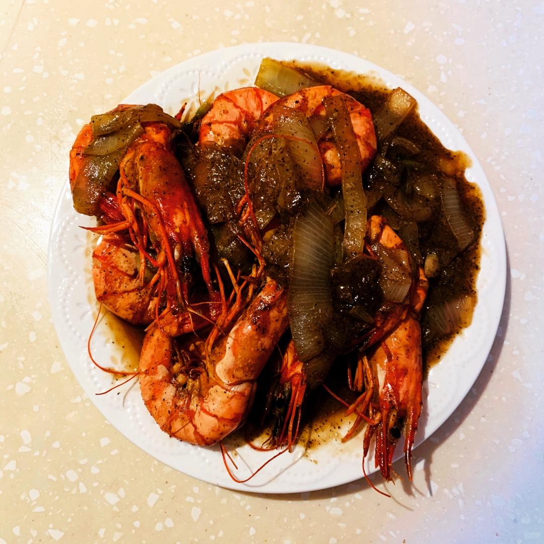 【山姆厨房】大蒜胡椒黑虎虾