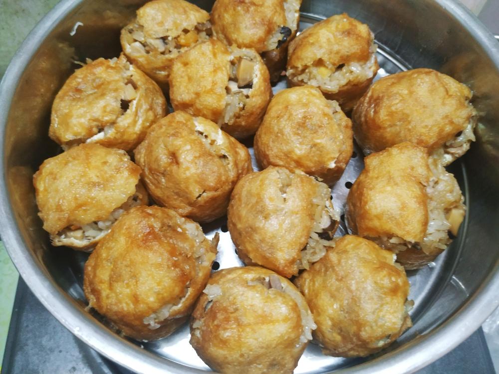 客家糯米酿豆腐！