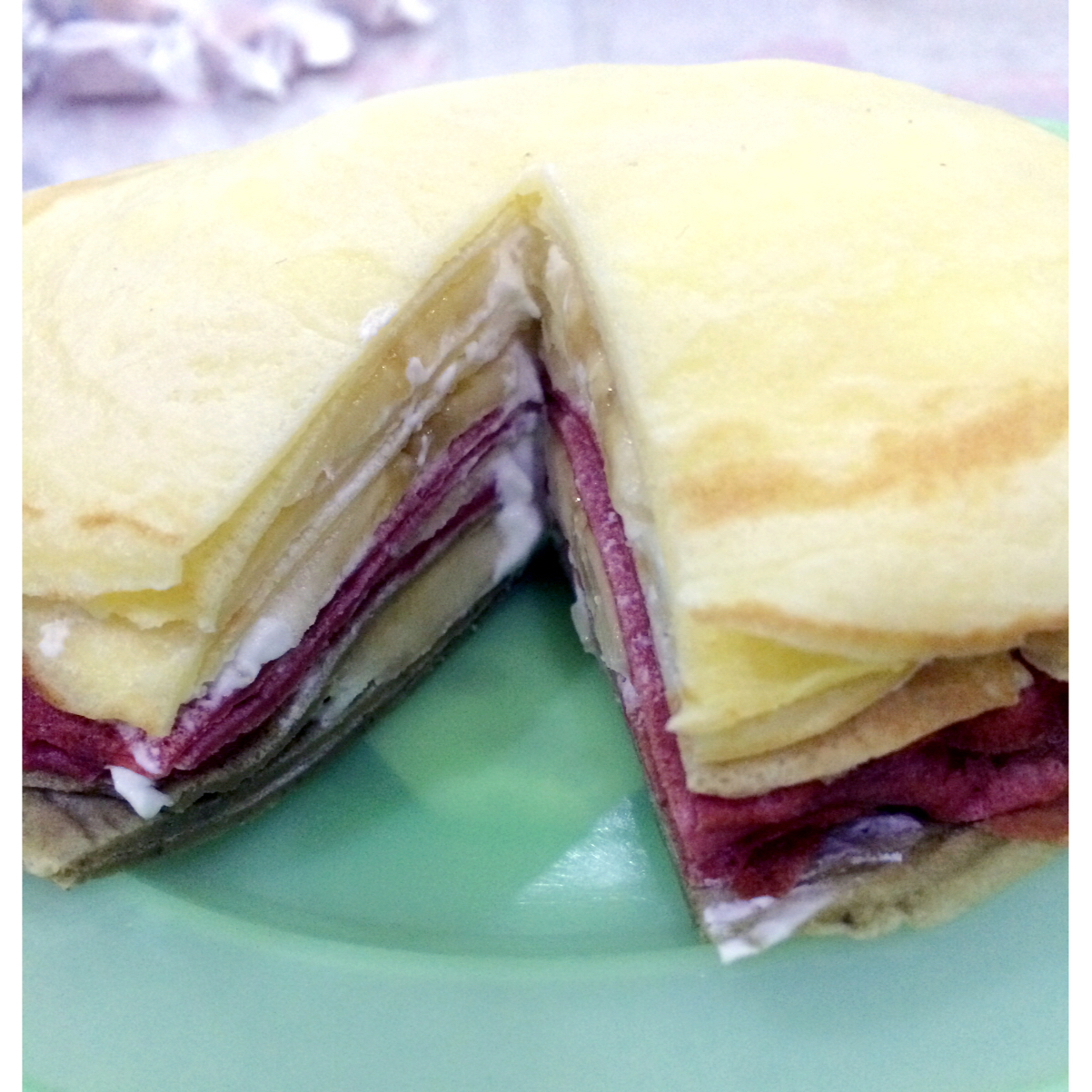 彩虹千层蛋糕 彩虹可丽饼(Mille Crepe Cake)