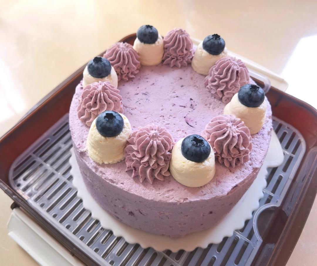 蓝莓奶油蛋糕