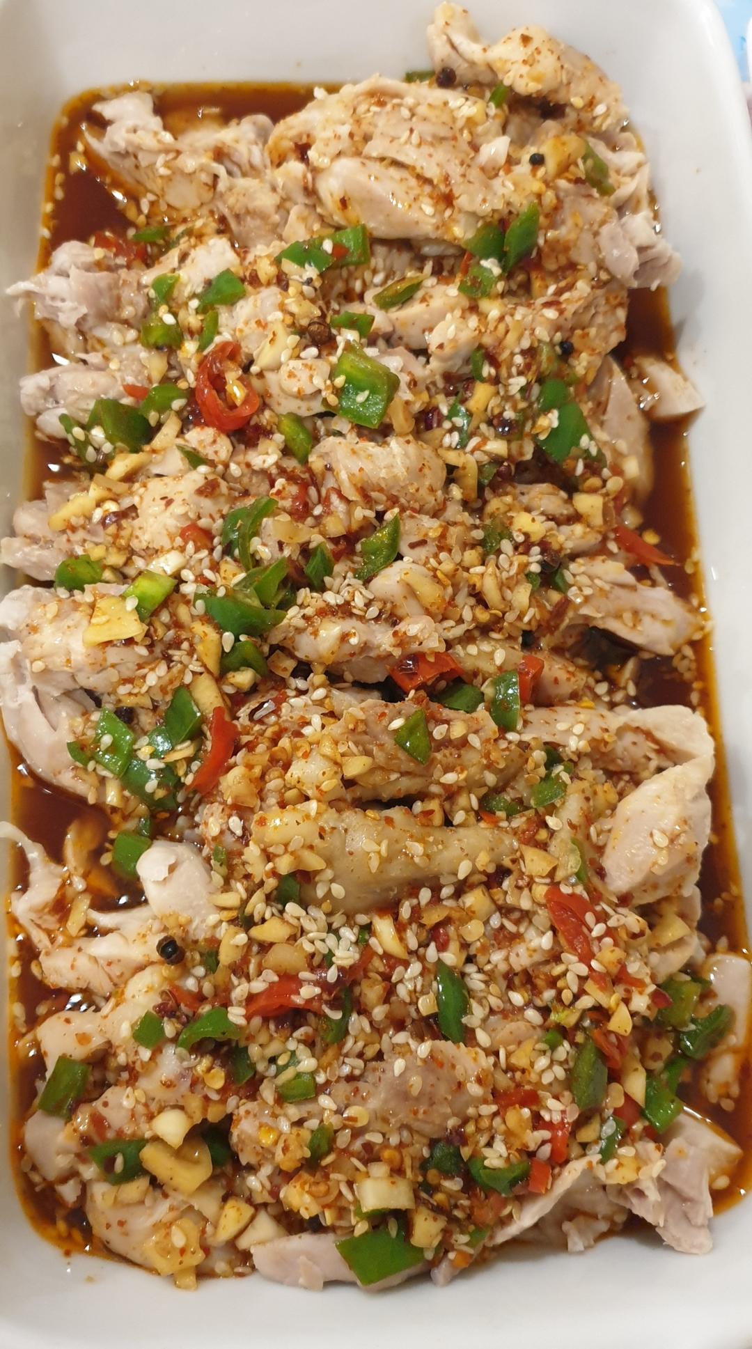 家庭版麻辣口水鸡，春夏开胃凉菜