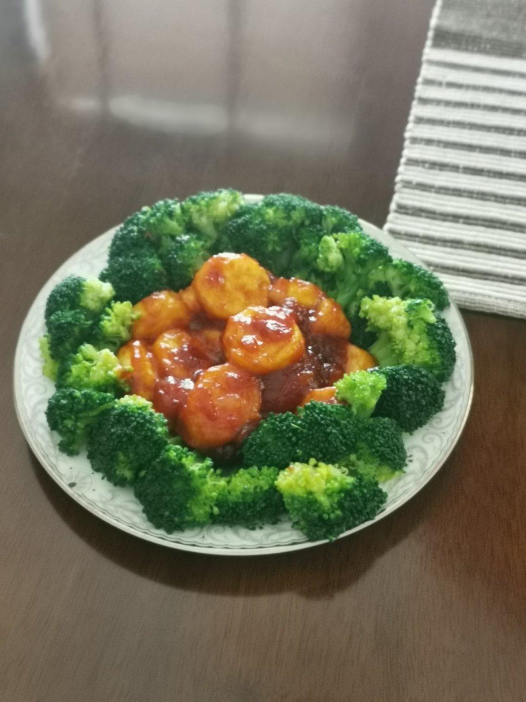 西兰花日本豆腐