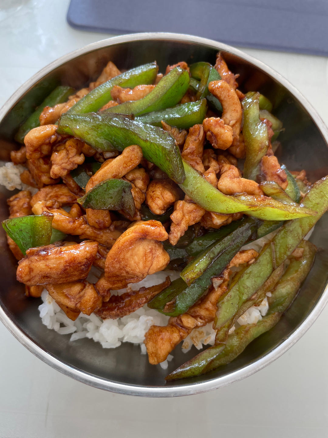 巨好吃的青椒炒鸡胸肉丝，超下饭