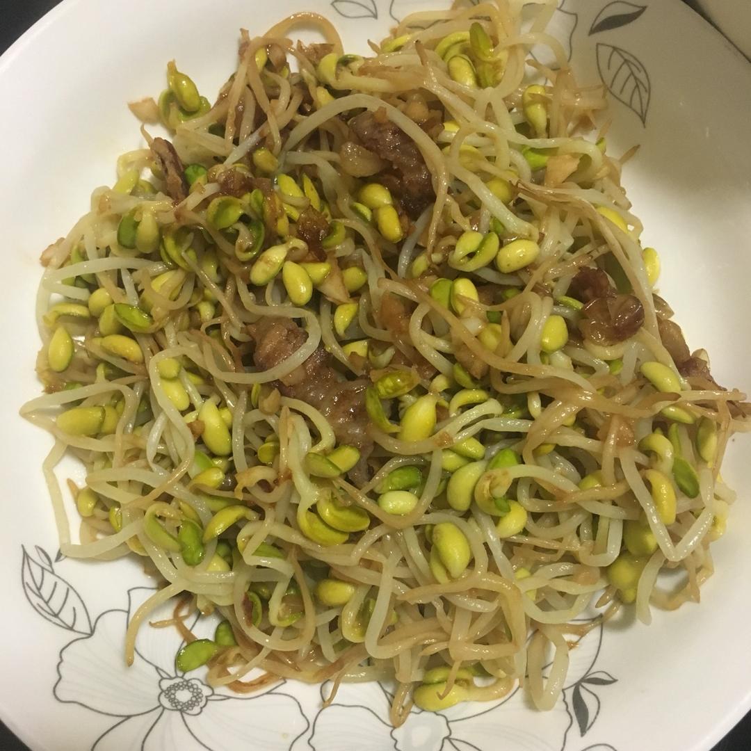 豆芽炒肉丝