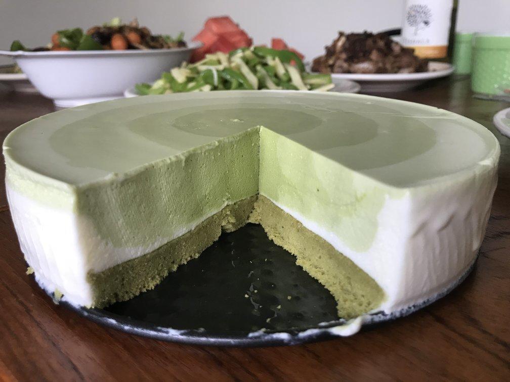 渐变抹茶慕斯蛋糕：我Amanda带着既美又作的抹茶甜点又来了！【曼食慢语】