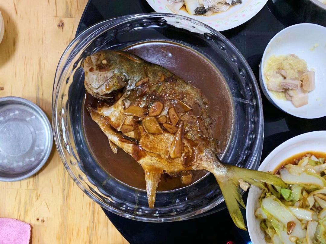 家常红烧鲳鱼