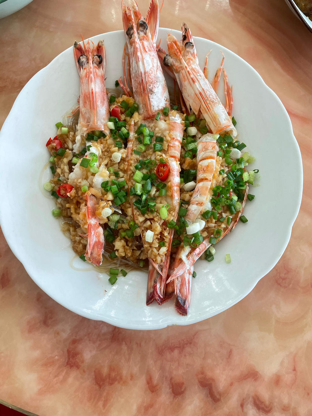 蒜蓉粉丝蒸九节虾