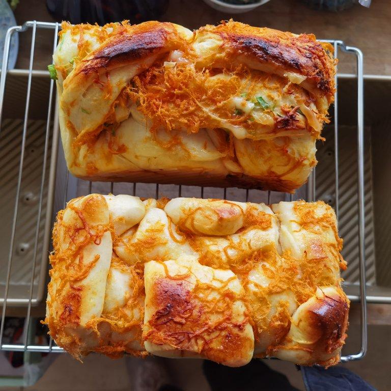 肉松手撕面包—超软会爆浆的面包哟