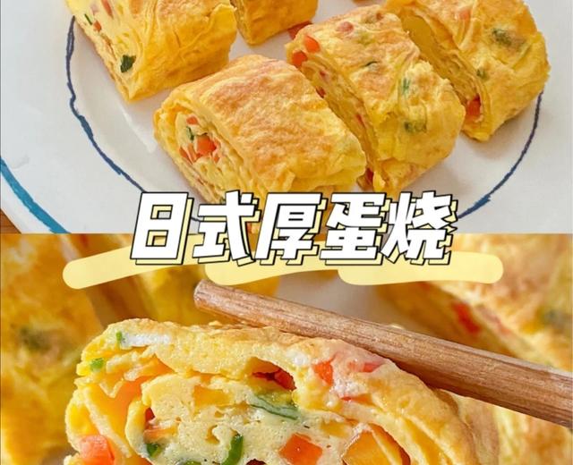 减脂餐｜日式厚蛋烧，快手健康早餐～的做法