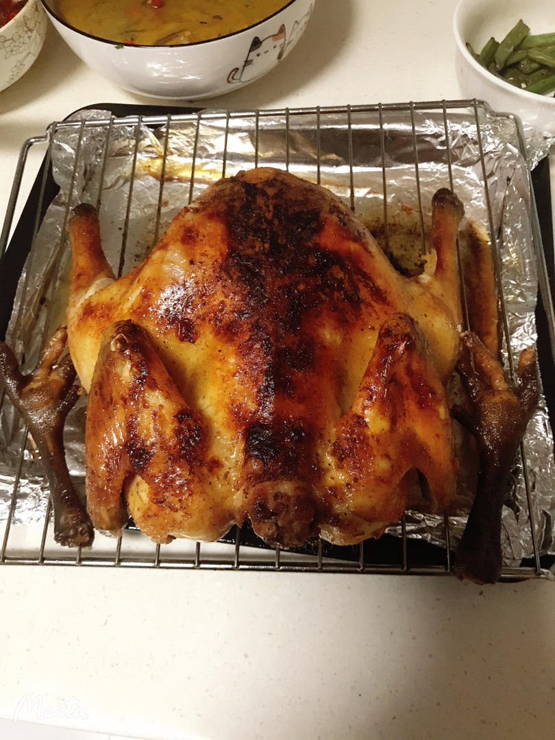 简单操作又不失美味的烤鸡（烤箱版）