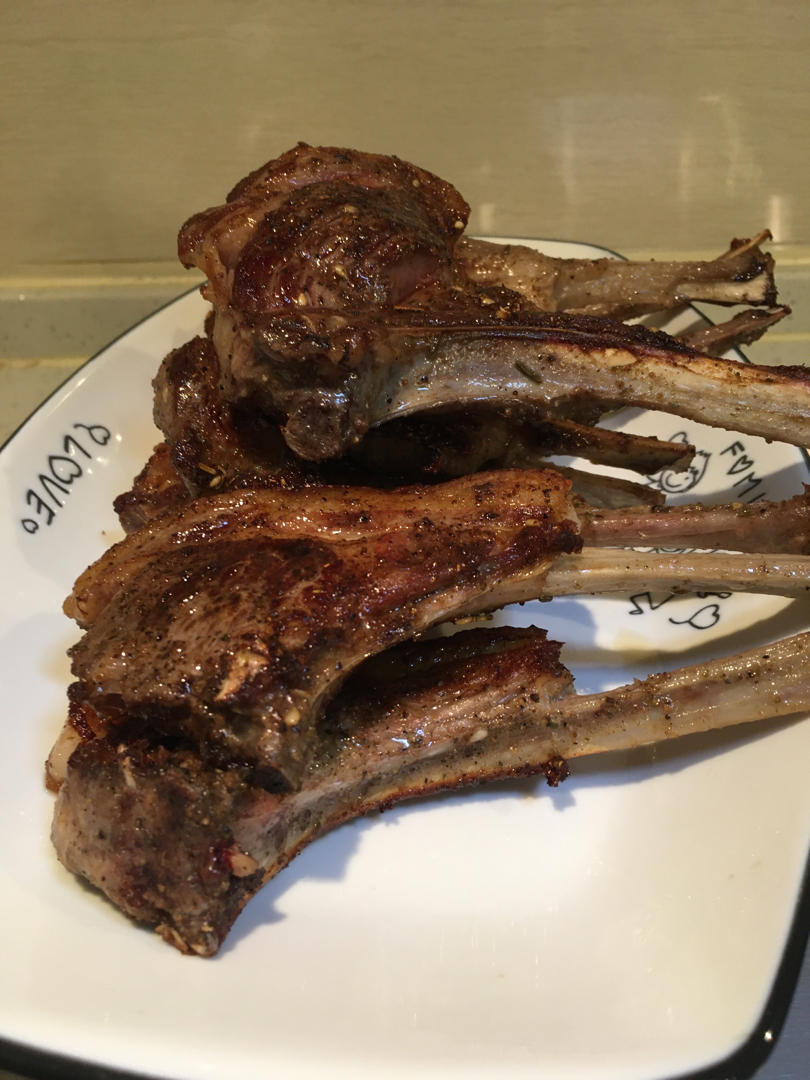 蒜香煎羊排