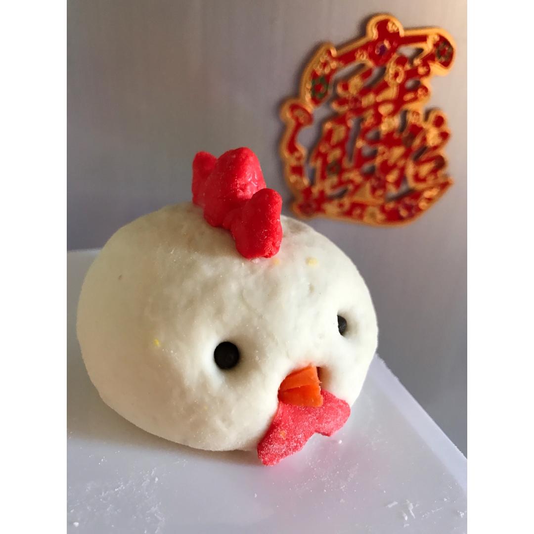 鸡年大吉---小鸡奶黄包