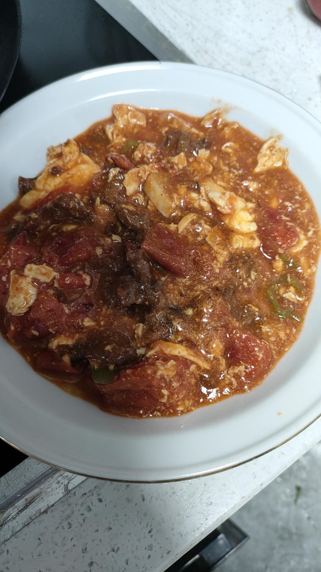 酸甜浓郁～超开胃🔥番茄滑蛋牛肉饭