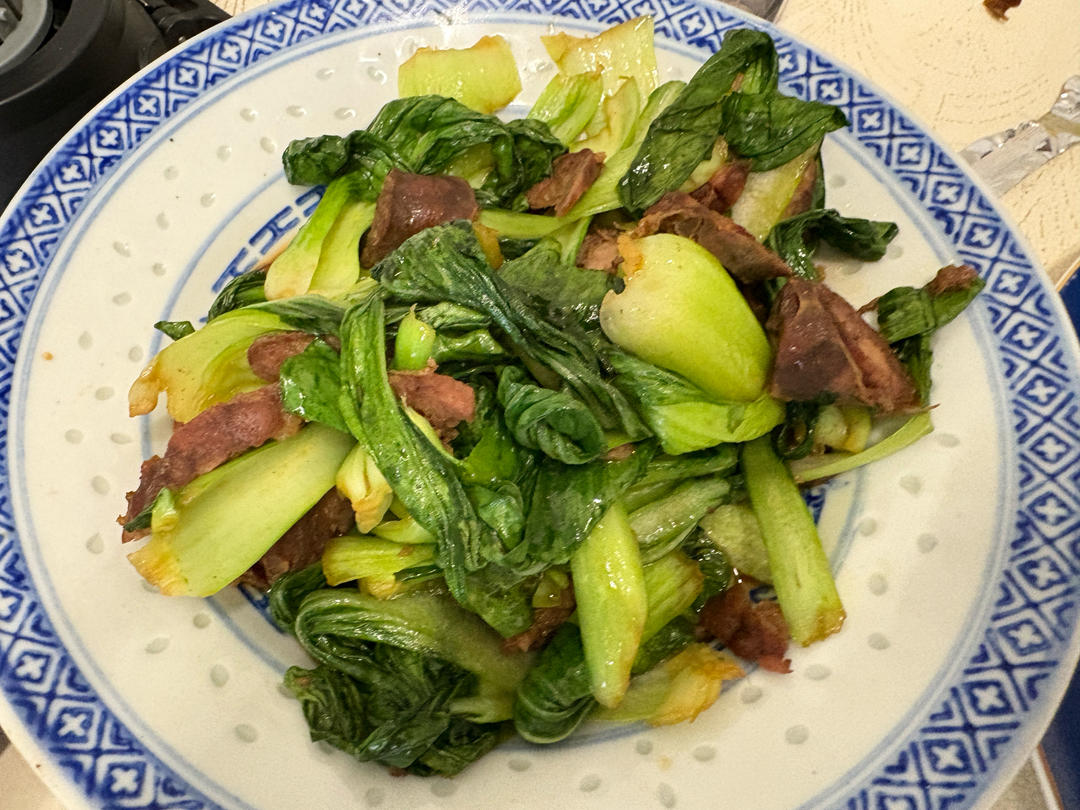 油菜炒干肠