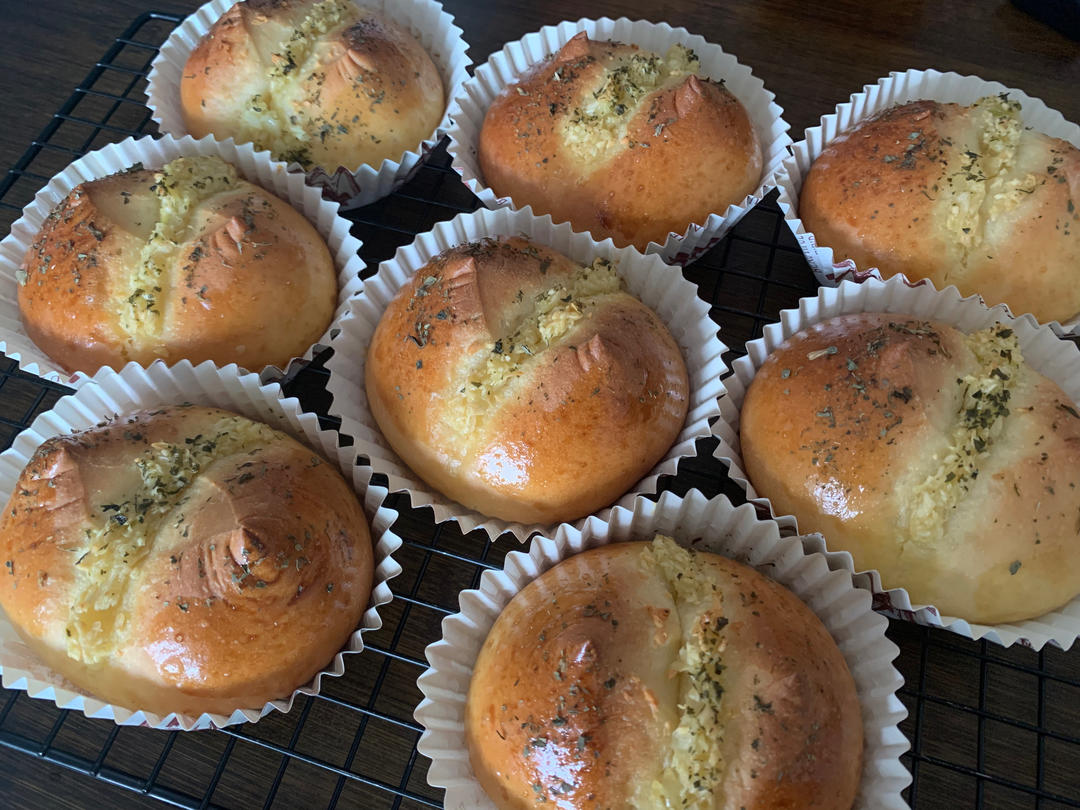 一次发酵，满屋飘香巨好吃的蒜香面包