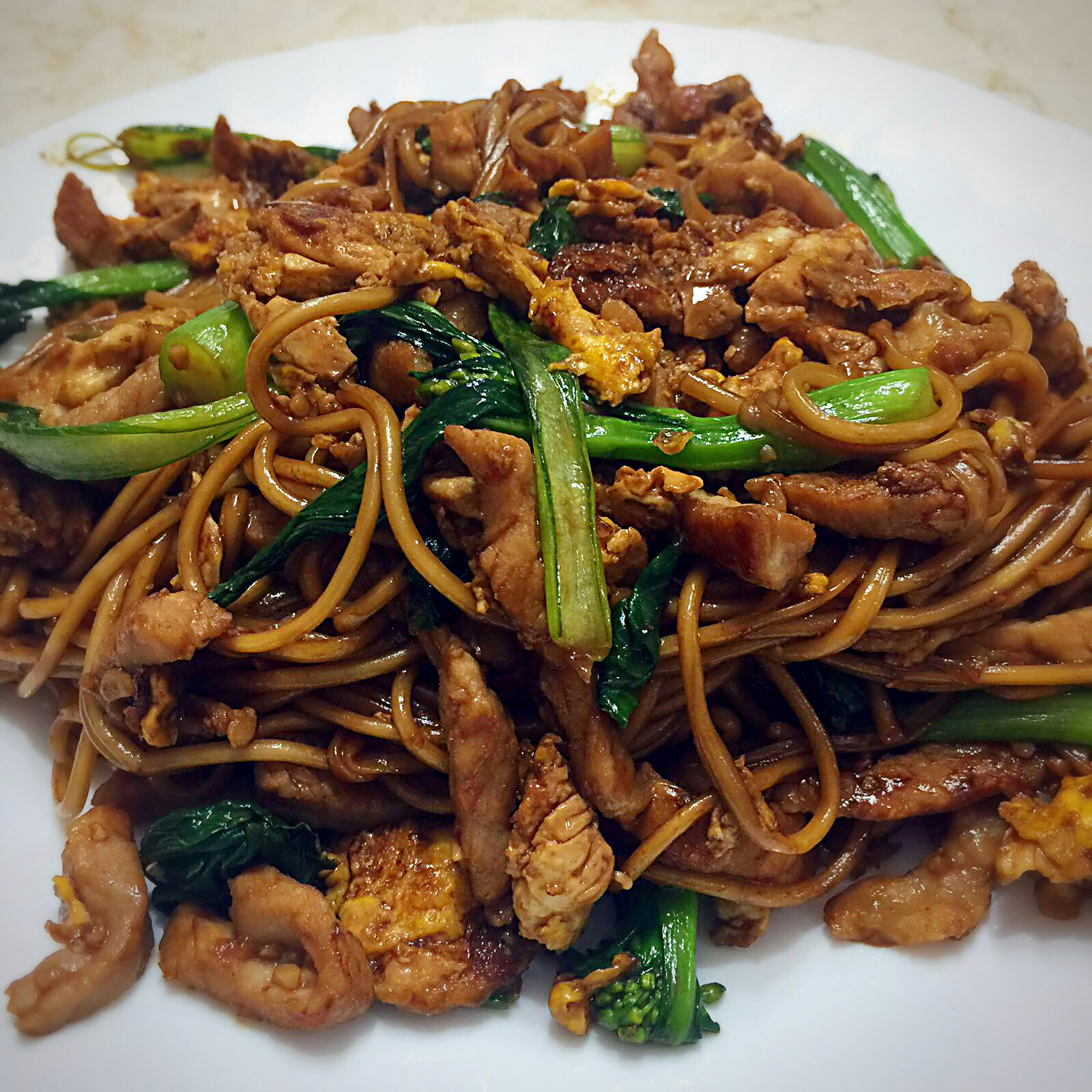 雅俪簛做的青菜肉丝炒面