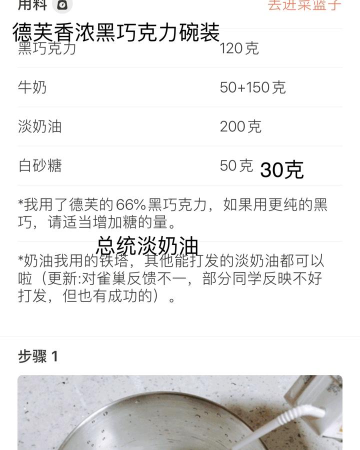 巧克力冰淇淋（无蛋无冰渣、免搅拌、消耗淡奶油）Choco Ice Cream