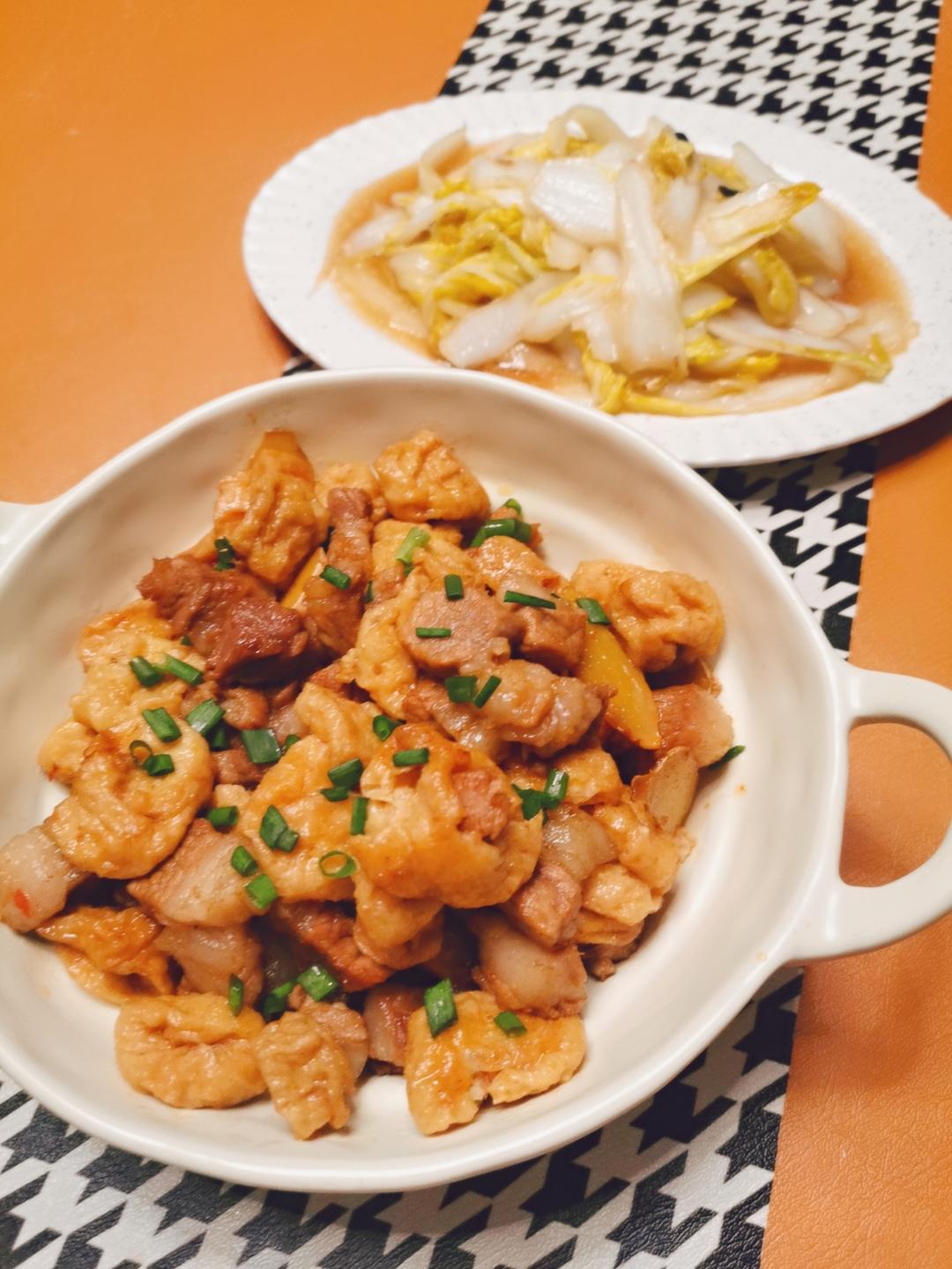 红烧肉油豆腐