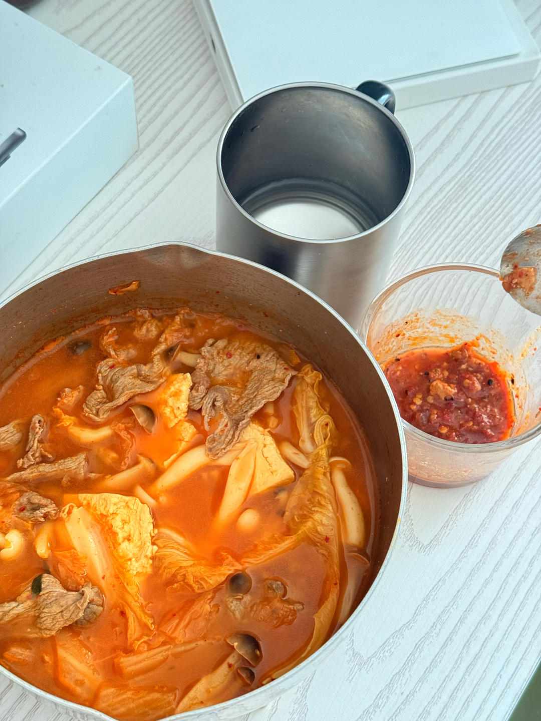 辣白菜豆腐汤