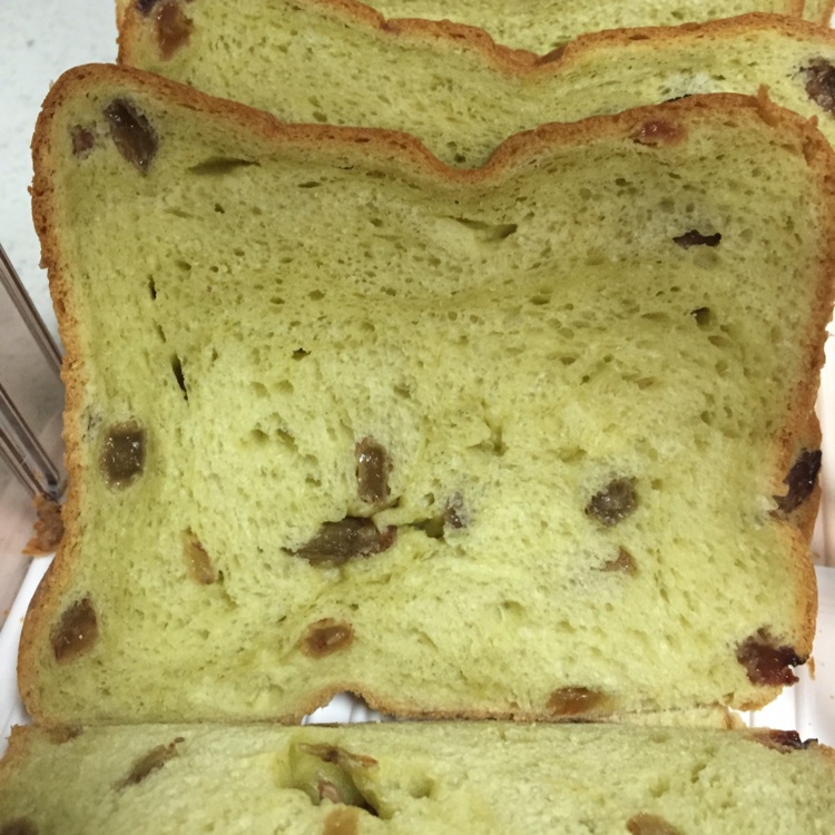 抹茶葡萄干吐司（面包机版）