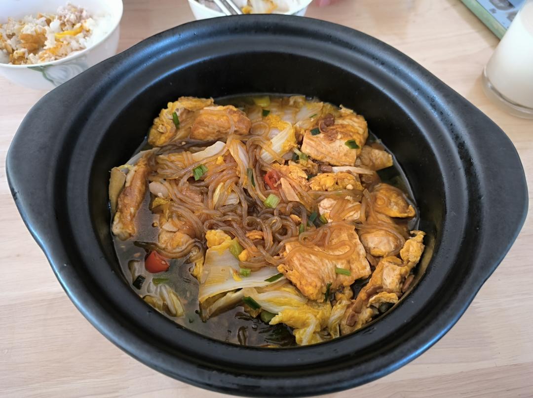 白菜豆腐煲