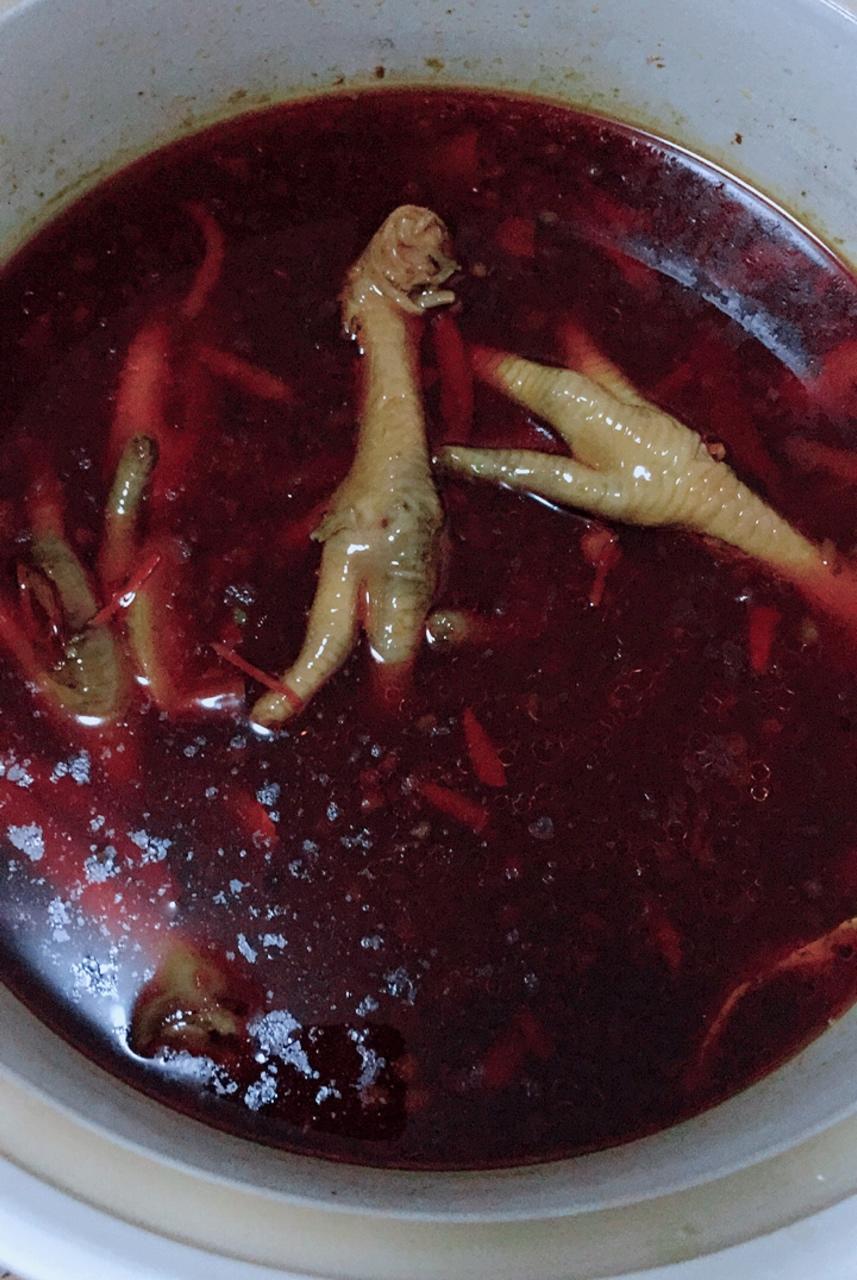 香辣卤鸡爪