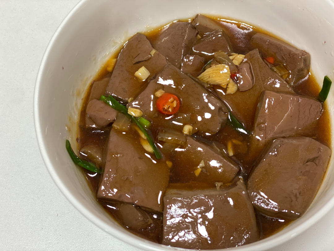 爆炒鸭血