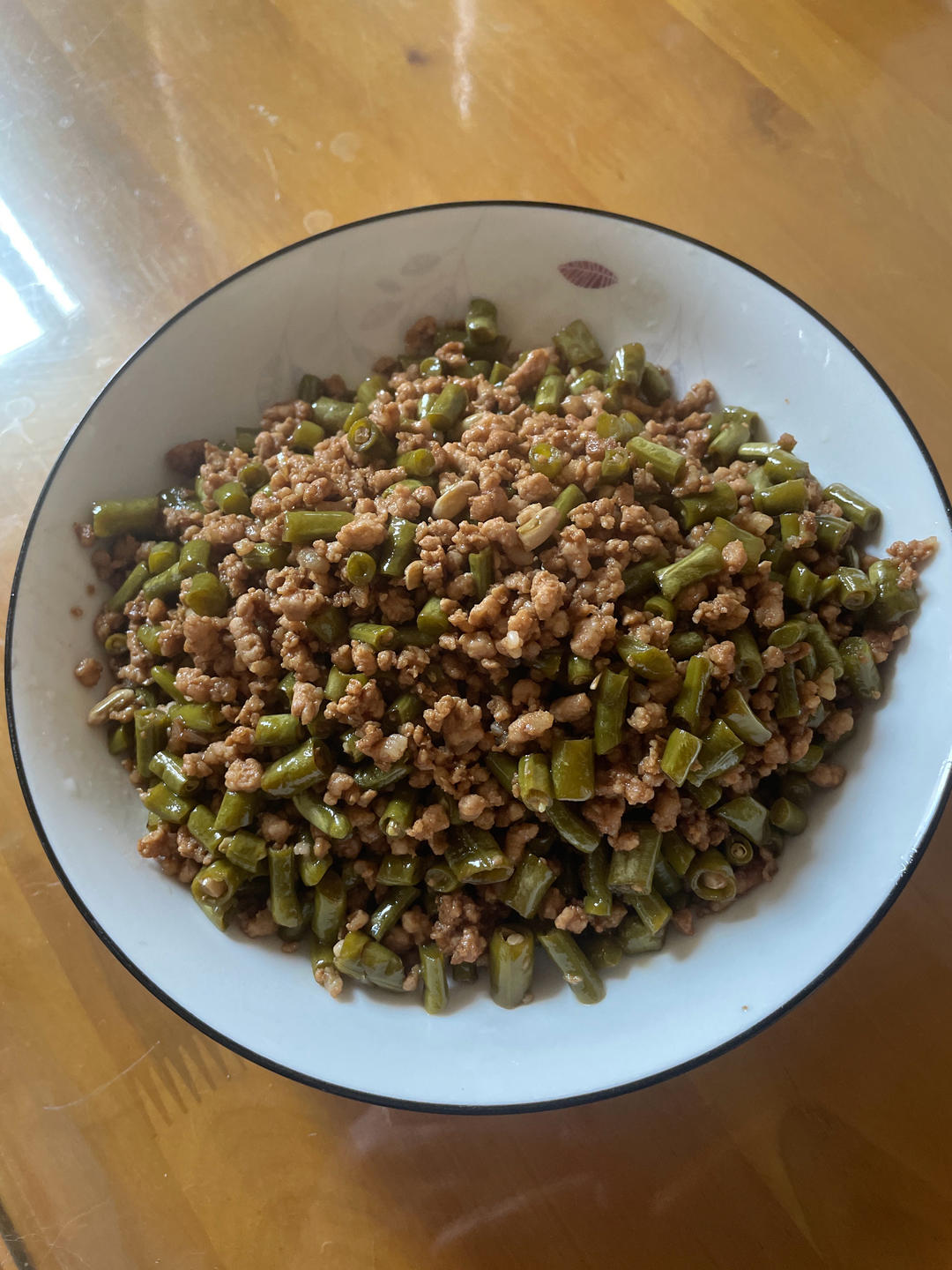 酸豇豆炒肉末