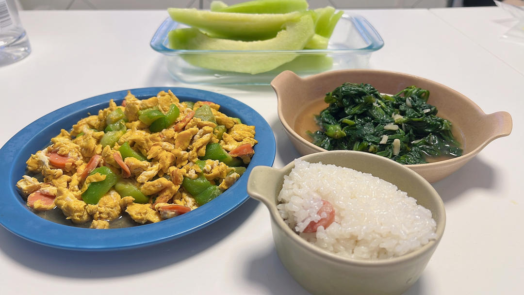 简单快手，五分钟搞定的丝瓜炒蛋