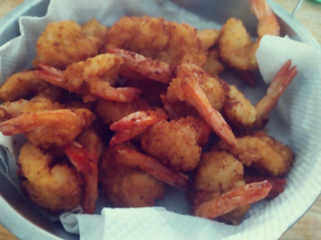 面包糠炸虾