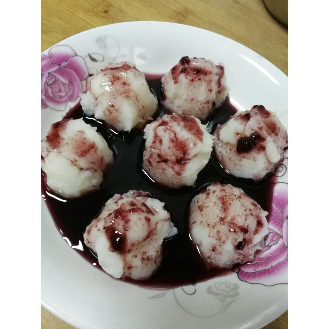 蓝莓山药泥