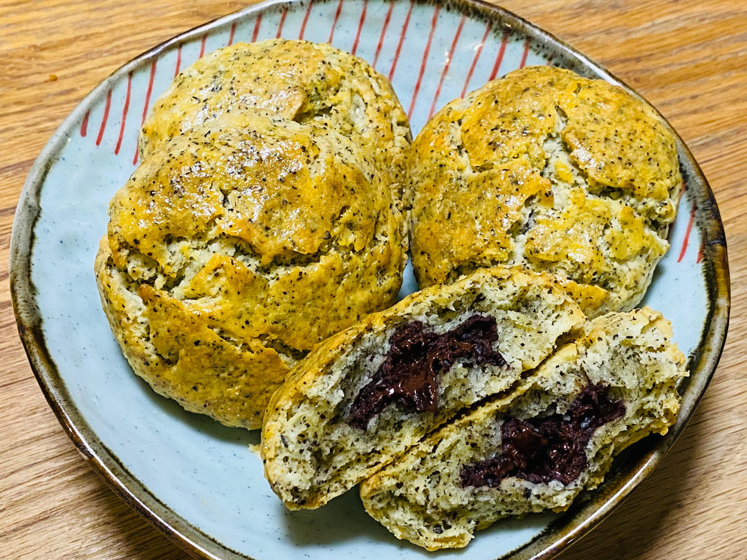 日式黑巧伯爵茶司康