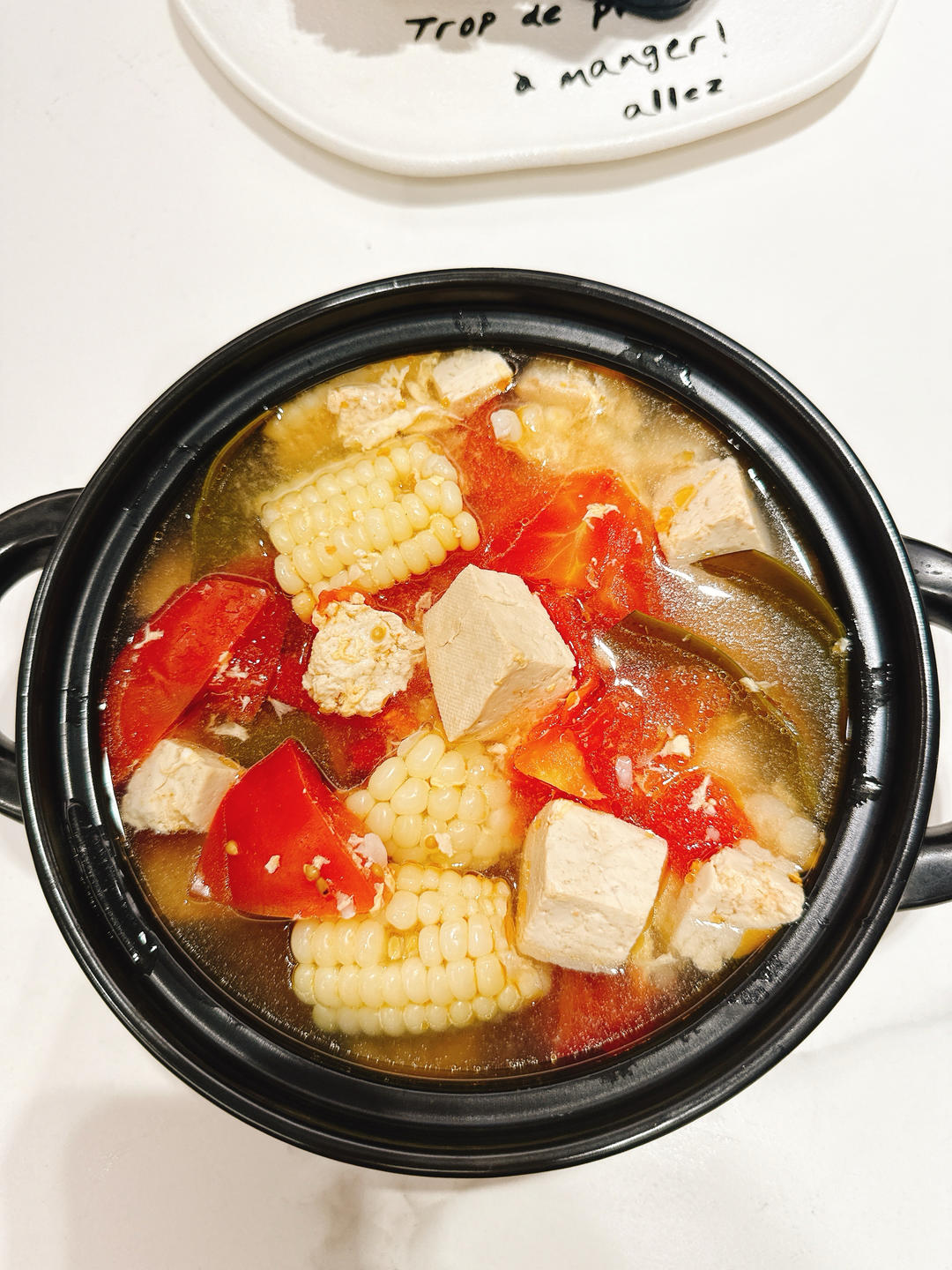 番茄玉米汤（美善品版）的做法