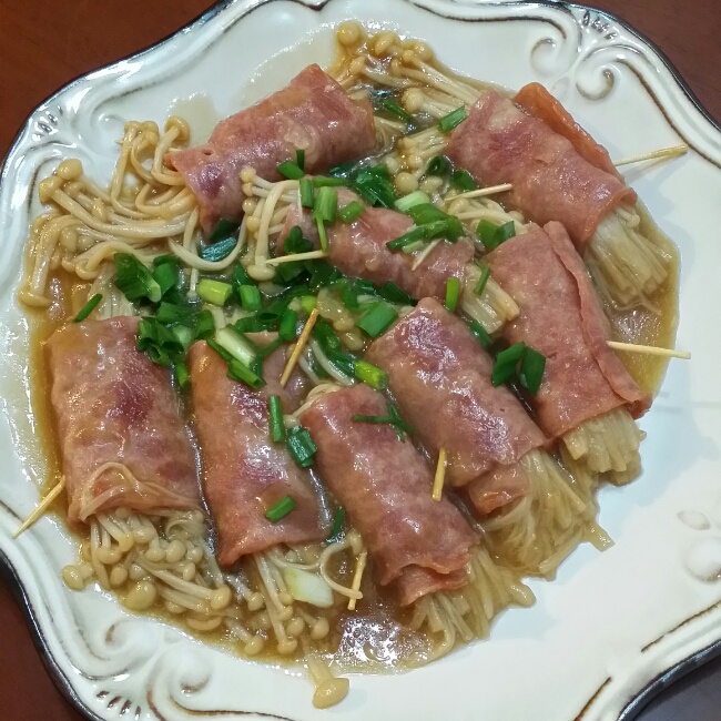 金针菇培根卷
