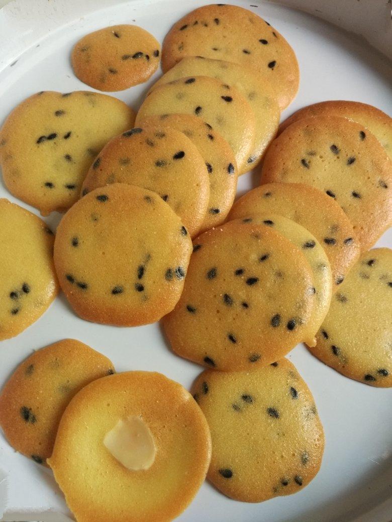 黑芝麻鸡蛋瓦片饼干 真材实料真滋味