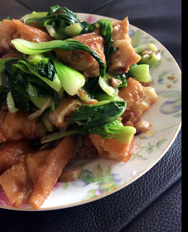 青菜炒老油条