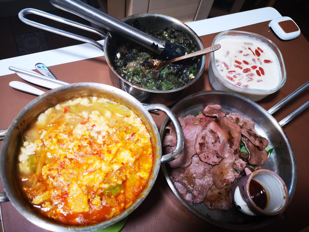 茄子皮蛋擂辣椒（无油版）