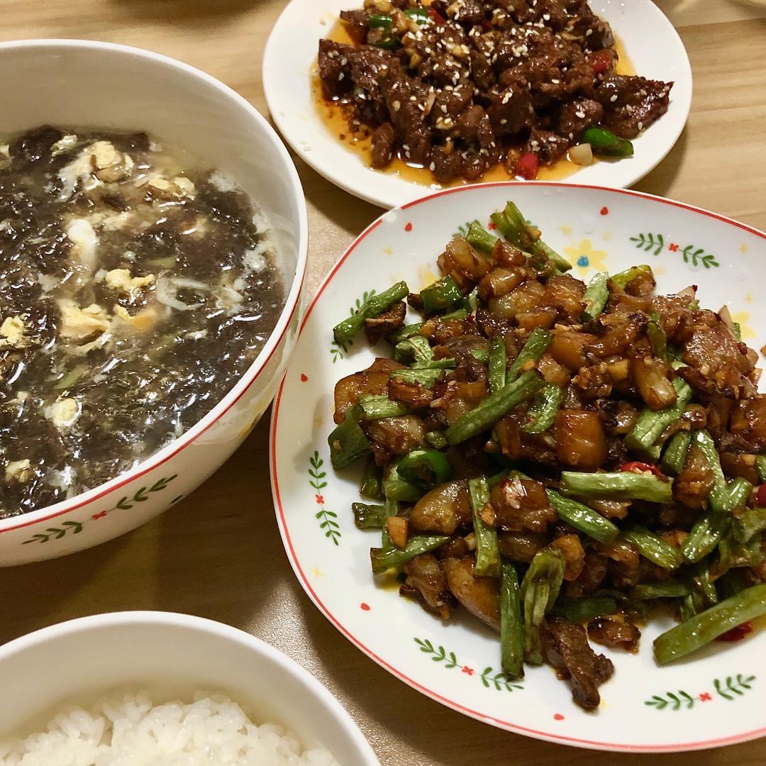 茄子豆角炒肉（无需过油炸）的做法