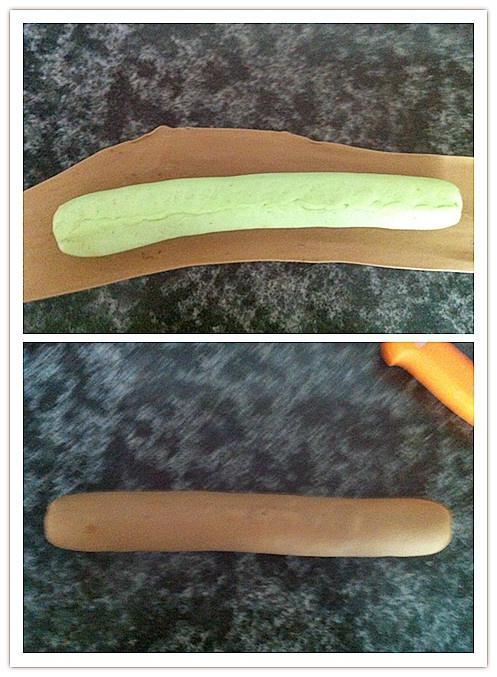 奇异果切面馒头的做法 步骤3