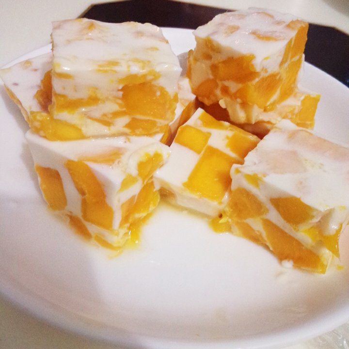 午后小甜点芒果椰汁糕教程