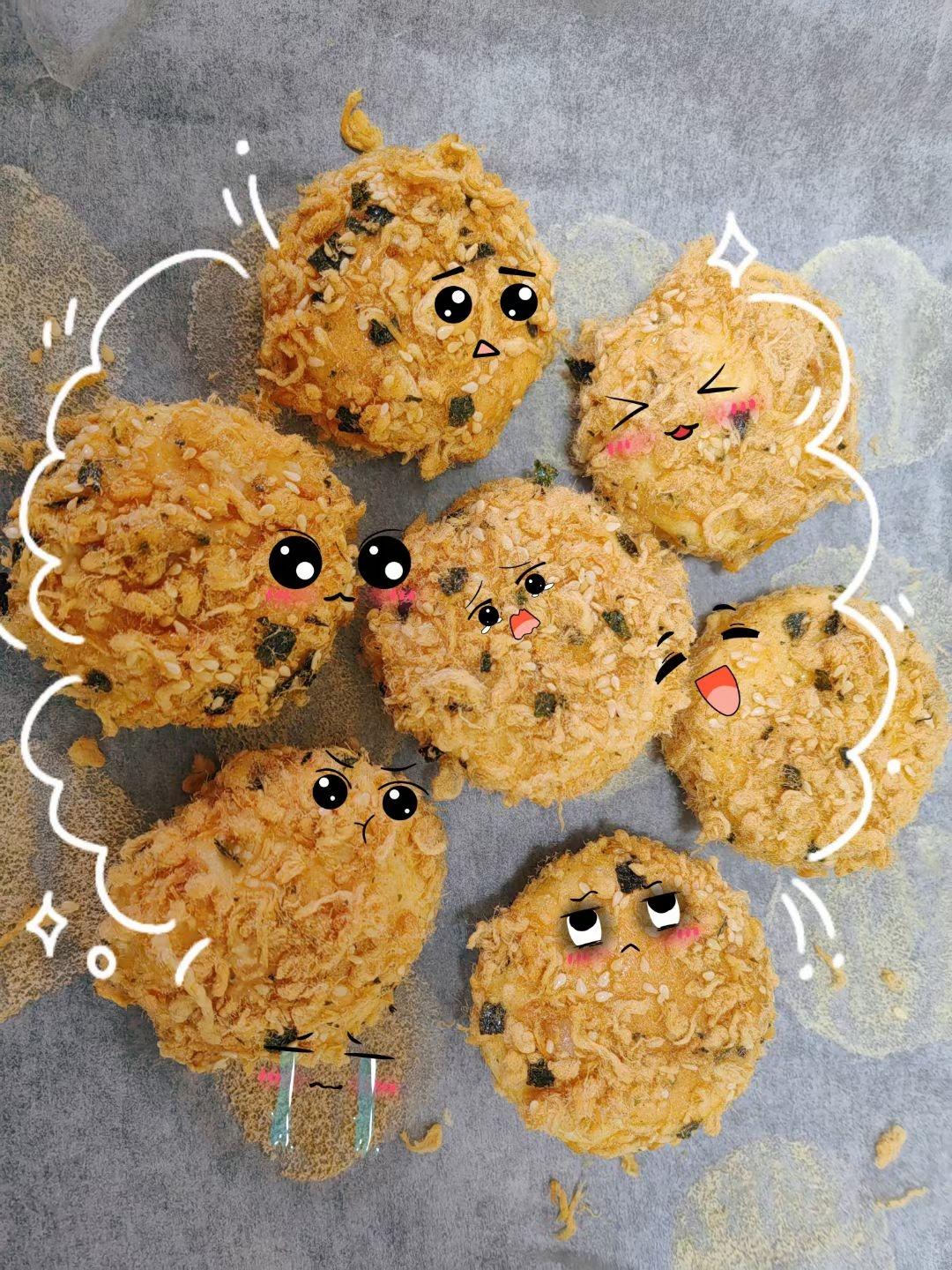 咸香松软的肉松小贝