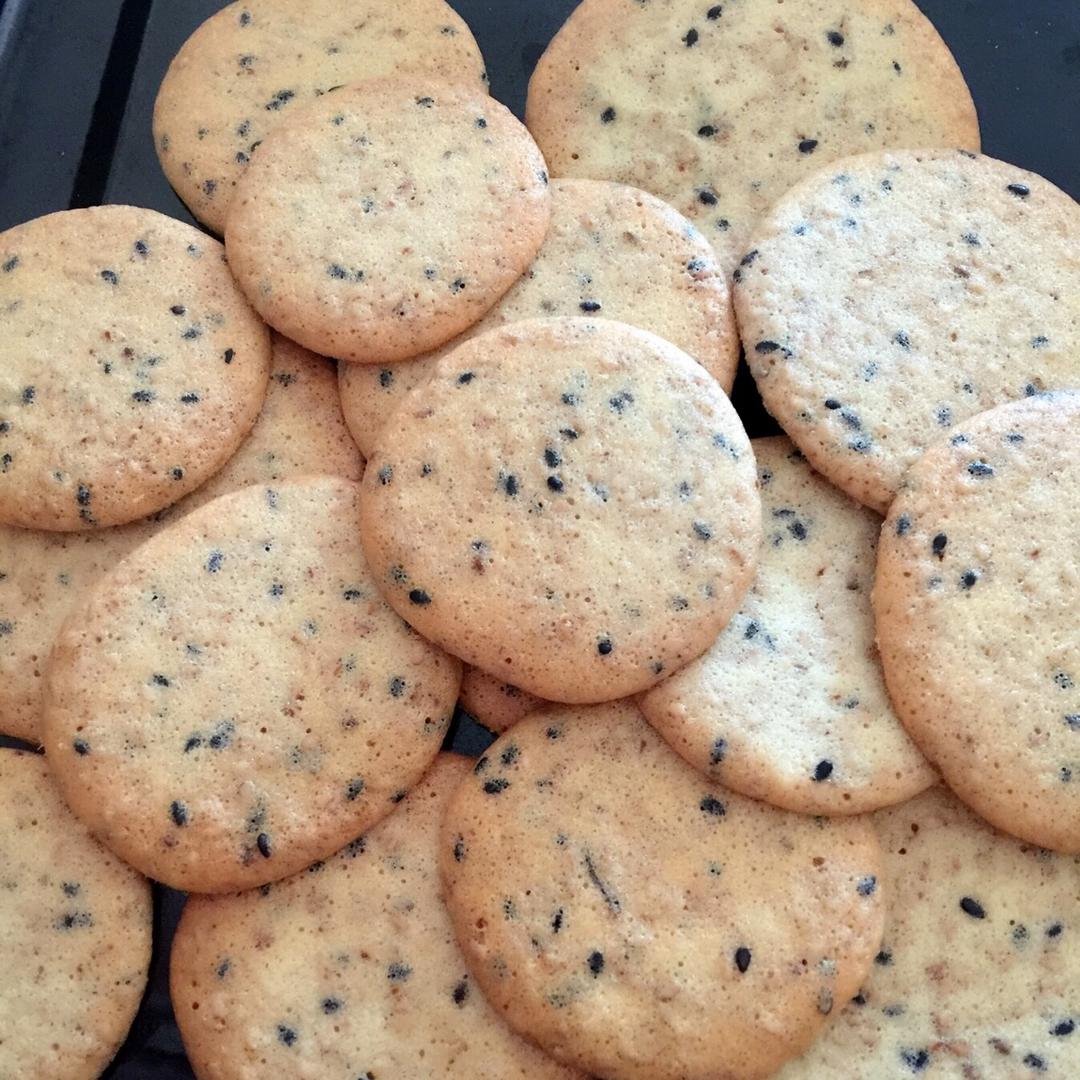 芝麻薄脆蛋白饼干