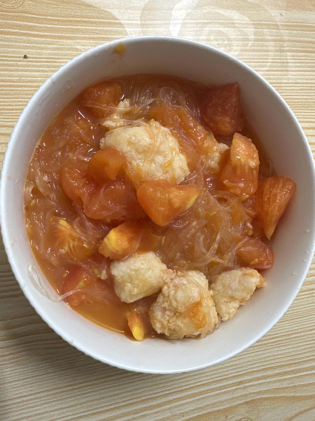 番茄虾滑粉丝煲