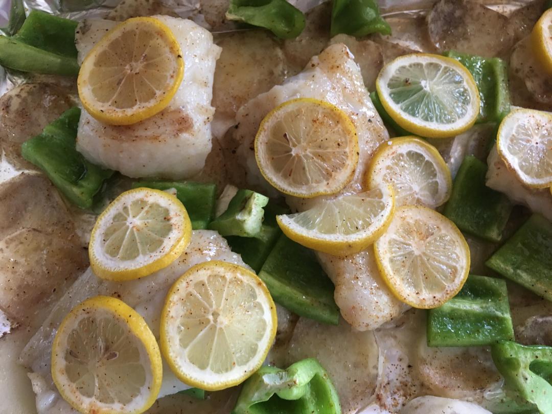 柠檬烤鳕鱼（Cajun风味）