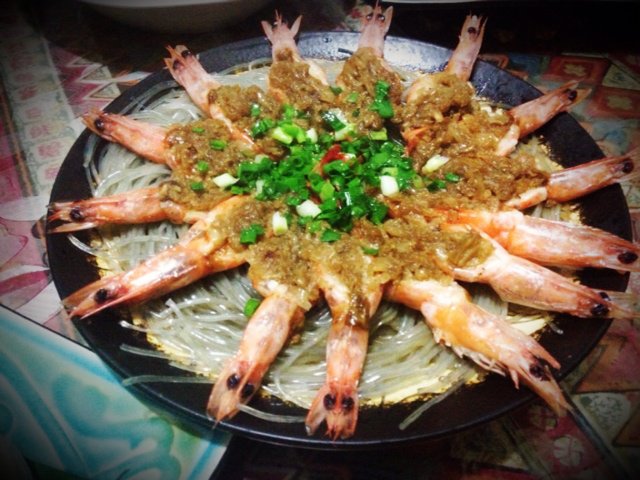 蒜蓉粉丝蒸虾
