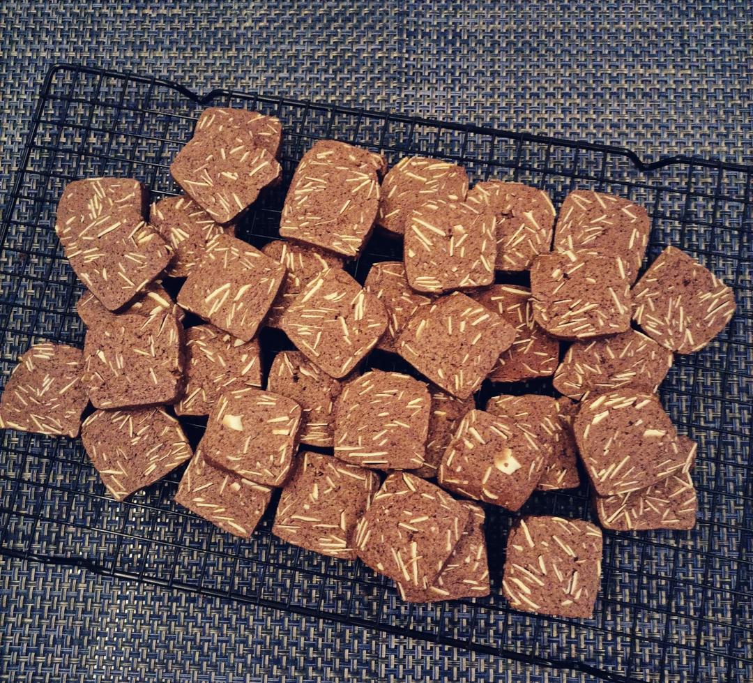 酥掉渣❗️巧克力控超爱✅巧克力杏仁曲奇饼干
