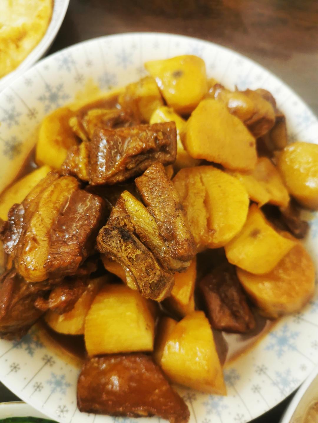 红烧羊肉山药的做法